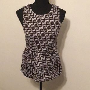 Flower peplum top